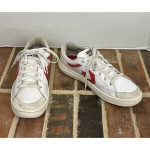 Size 10 Converse Pro Blaze Classic Retro '90s White With‎ Red Color Way Shoes